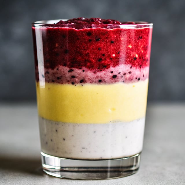 3-Layer Fruit Smoothie
