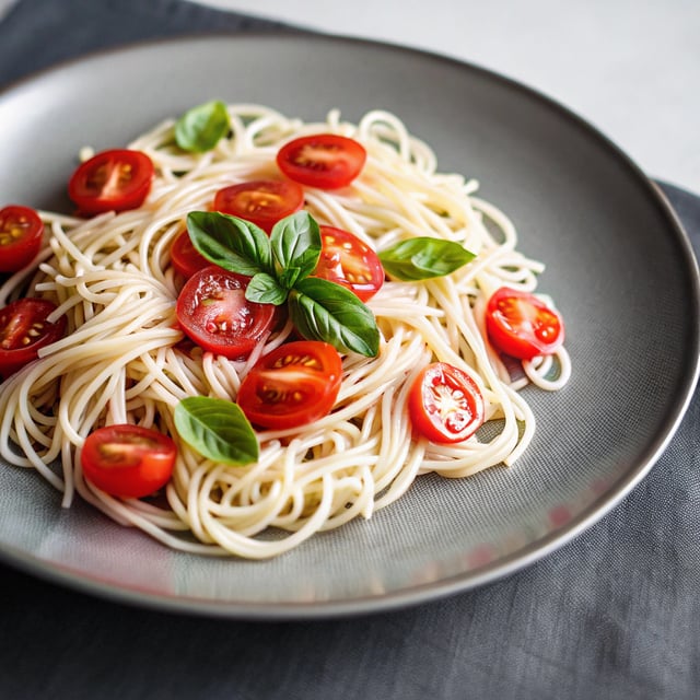 Angel Hair Pasta with Raw Tomato Sauce