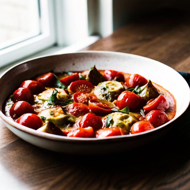 Artichoke Ravioli With Tomatoes