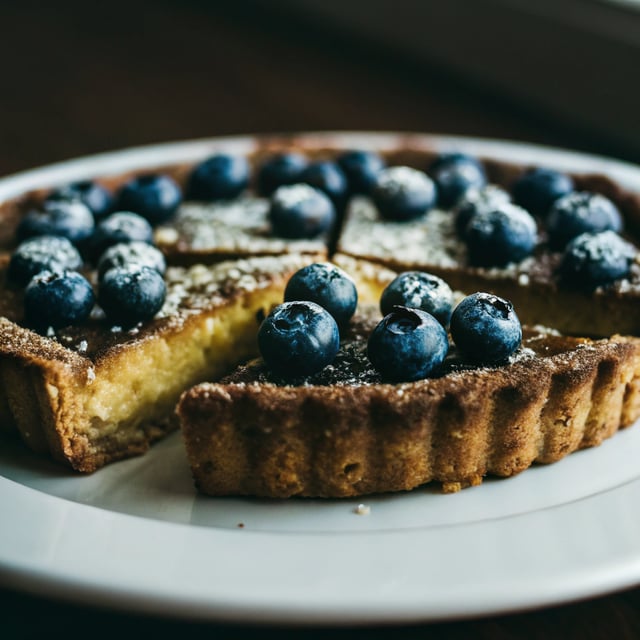 Blueberry Cornmeal Tart
