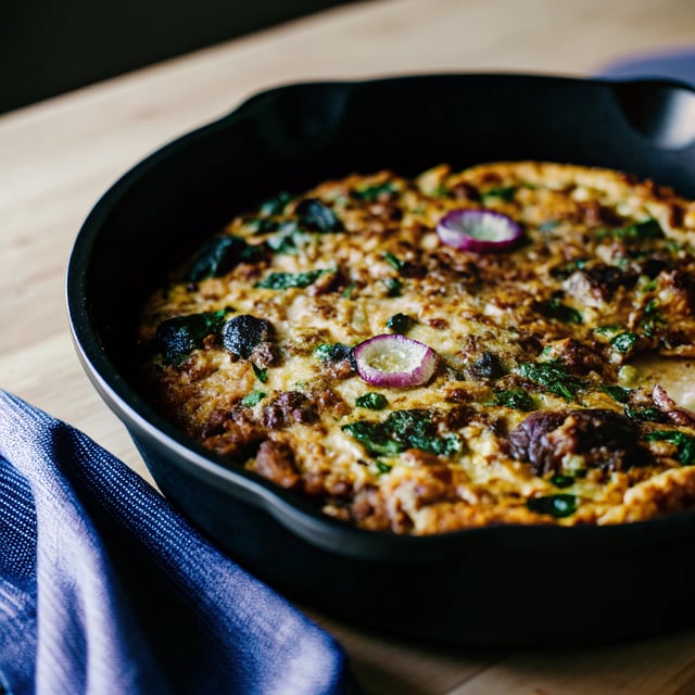 Charred Kale Frittata