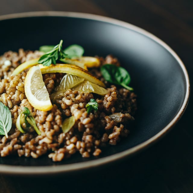 Farro with Toasted Fennel, Lemon, and Basil