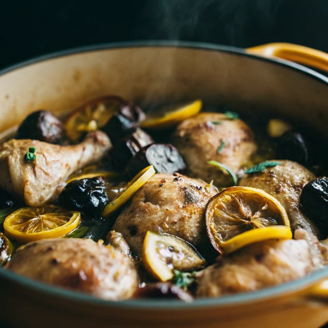 One-Pot Chicken with Caramelized Lemon and Dates