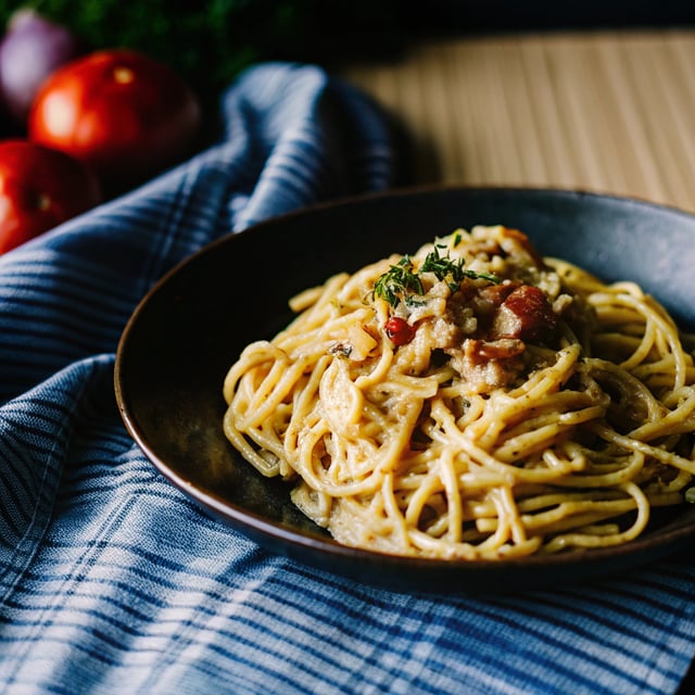 Spaghetti Carbonara For One