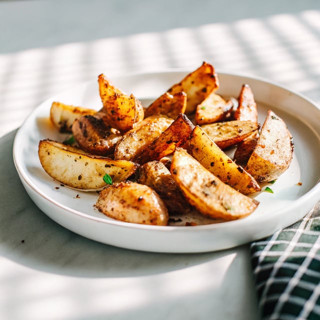 Seasoned Baked Potato Wedges