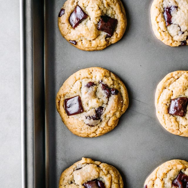 6-ingredient Flourless Peanut Butter Chocolate Chunk Cookies
