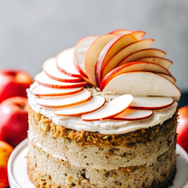 Apple Snacking Cake with Salted Brown Butter Cream Cheese Frosting