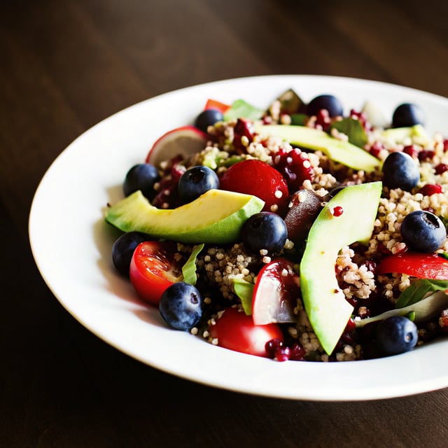 Avocado Blueberry Quinoa Salad