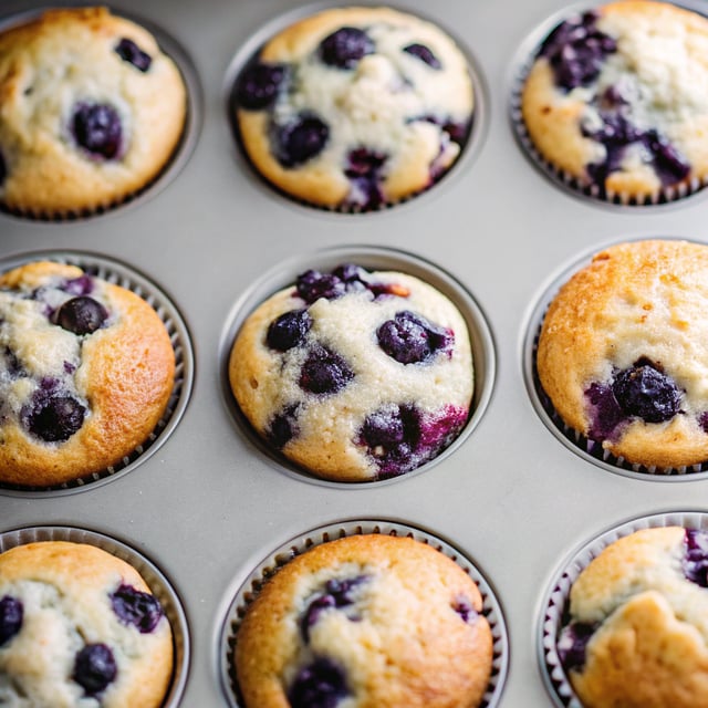 Best Bakery Style Blueberry Muffins