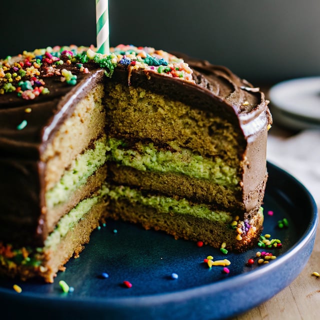 Best Ever Vegan Avocado Chocolate Birthday Cake with Vegan Chocolate Ganache