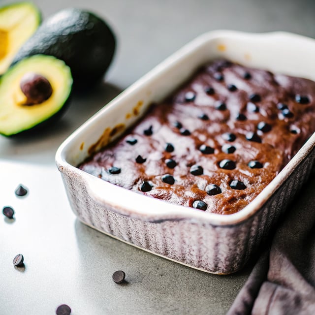 Black Bean Avocado Chocolate Chip Fudge Brownies {gluten-free & low-fat}