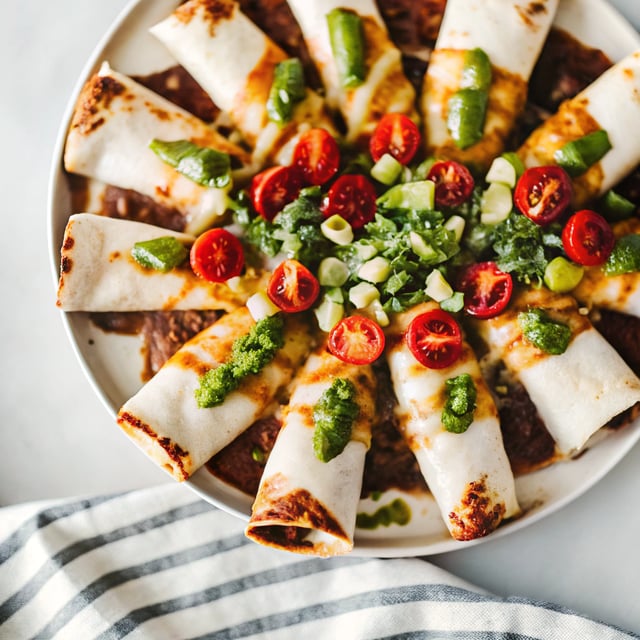 Black Bean Chicken Enchiladas with Spicy Avocado-Tomato Salsa
