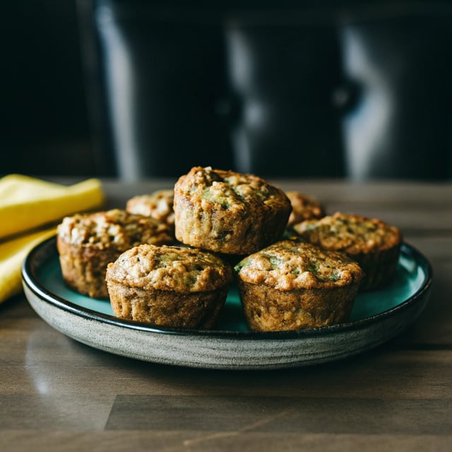 Blender Banana Spinach Muffins