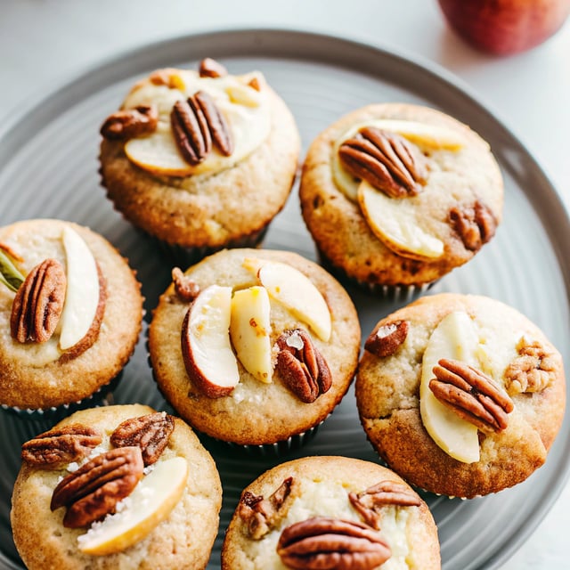 Brown Butter Apple Muffins with Cinnamon Pecan Streusel