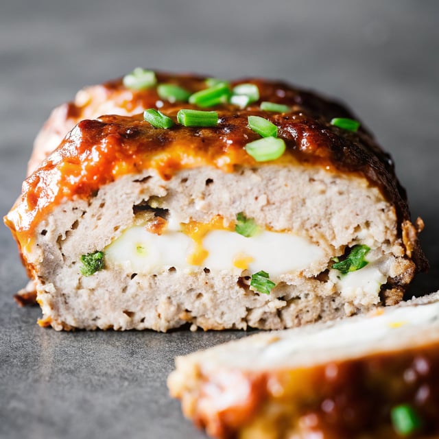 Cheddar-Stuffed Buffalo Chicken Meatloaf