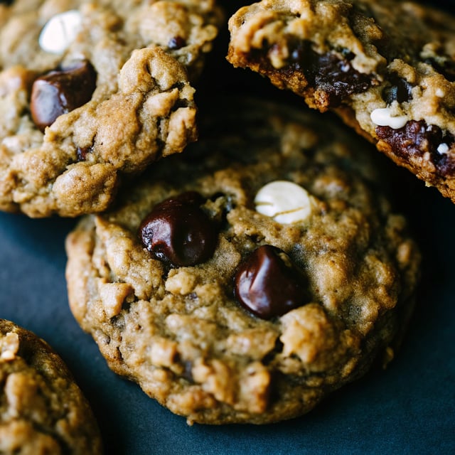 Chewy Chocolate Chunk Coconut Oatmeal Cookies {made with coconut oil}