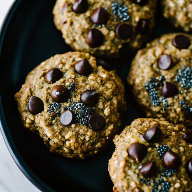 Chia Chocolate Chip Oatmeal Breakfast Cookies (gluten free & packed with omega-3!)