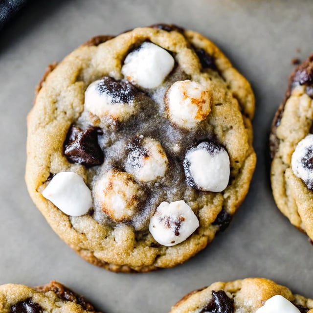 Chocolate Chunk Toasted Marshmallow Ginger Cookies
