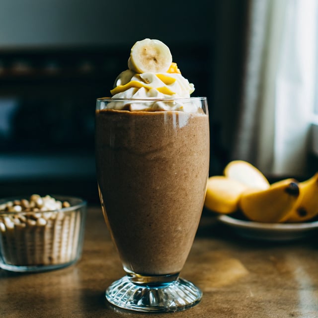 Chocolate Peanut Butter Banana Smoothie