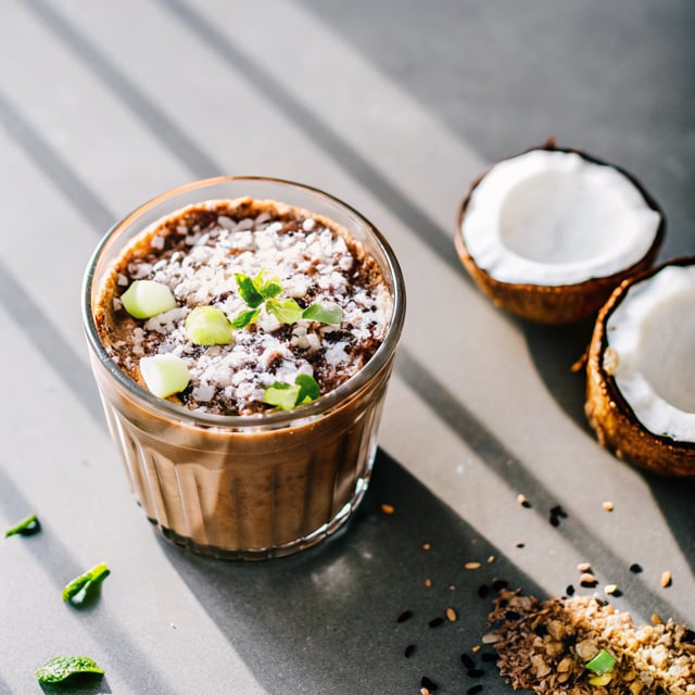 Coconut Chocolate Zucchini Smoothie (with sneaky veggies)