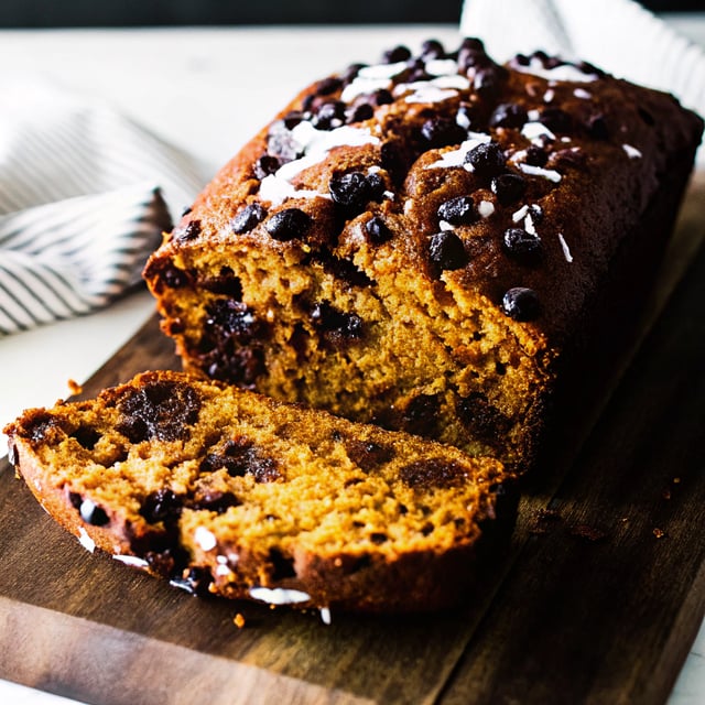 Coconut Double Chocolate Pumpkin Bread