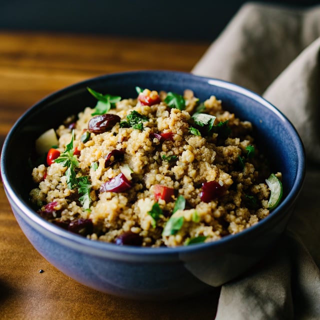 Cranberry Pecan Quinoa Salad with Honey-Orange Dressing