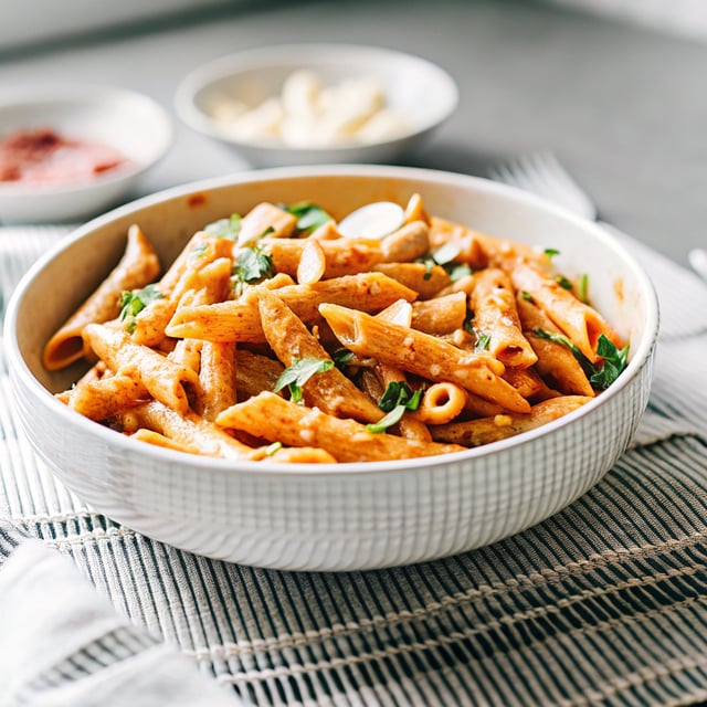Creamy Chipotle Sweet Potato Penne Pasta