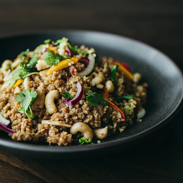 Crunchy Cashew Thai Quinoa Salad {vegan, gluten-free}