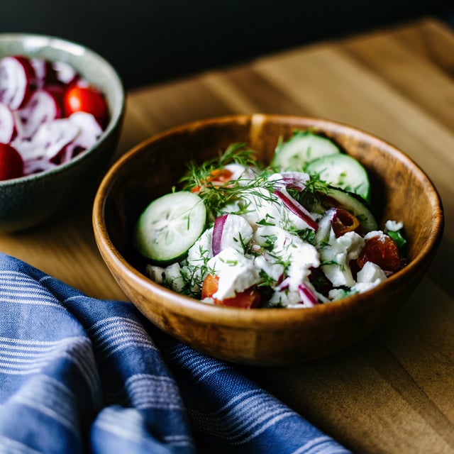Dad’s Dilly Greek Yogurt Cucumber Salad