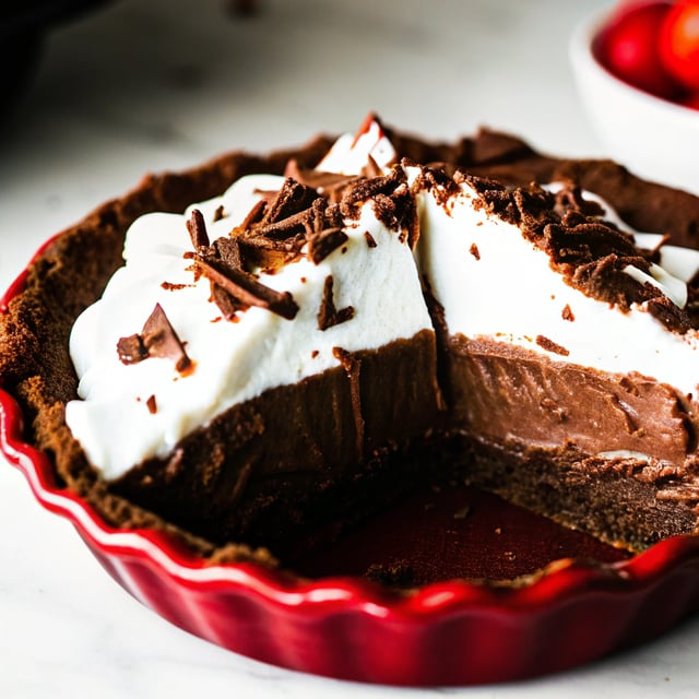 Deep Dish French Silk Pie with Hazelnut Oreo Cookie Crust