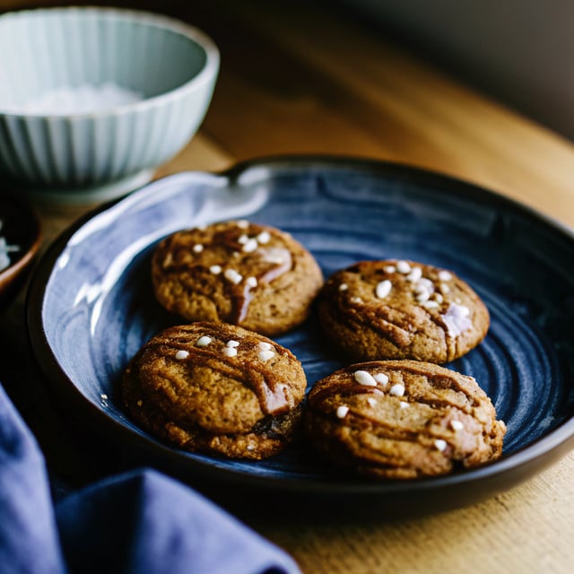 Easy 5-Ingredient Fudgy Nutella Cookies with Sea Salt