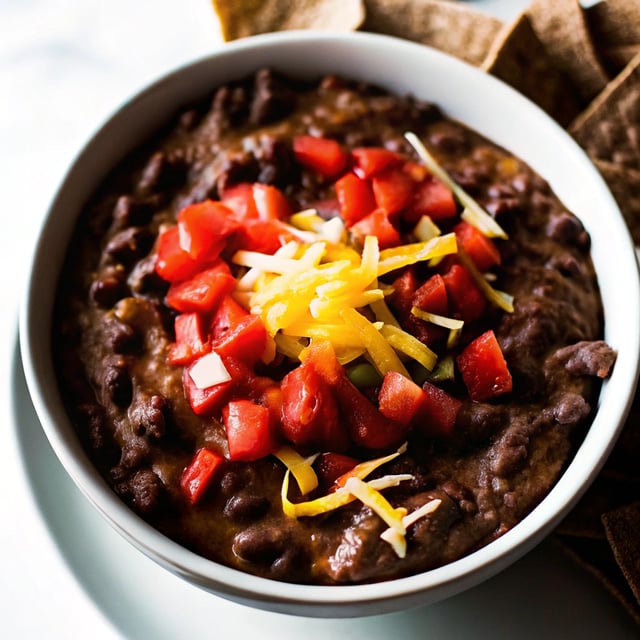 Easy + Cheesy Southwest Bean Dip