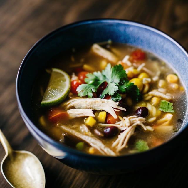 Easy & Healthy Mexican Chicken Soup