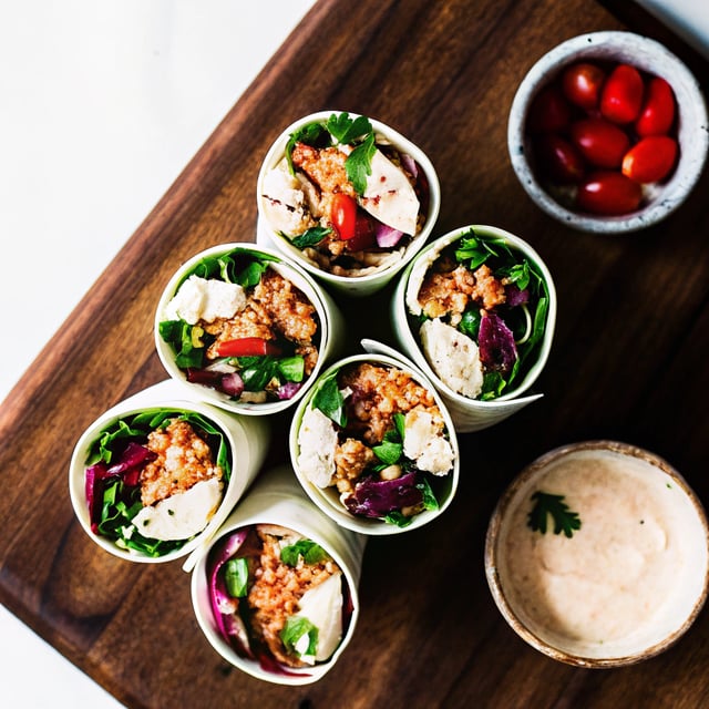 Farmer’s Market Spicy Tuna Wraps with Homemade Chipotle Greek Yogurt Ranch