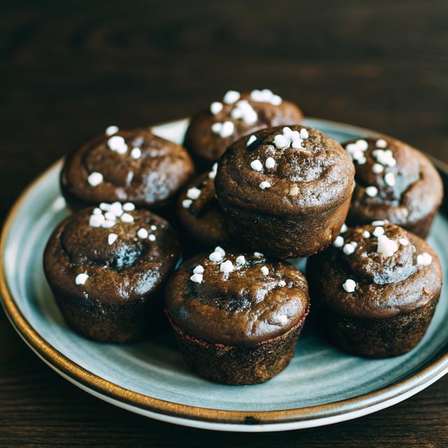 Flourless Black Bean Brownie Muffins