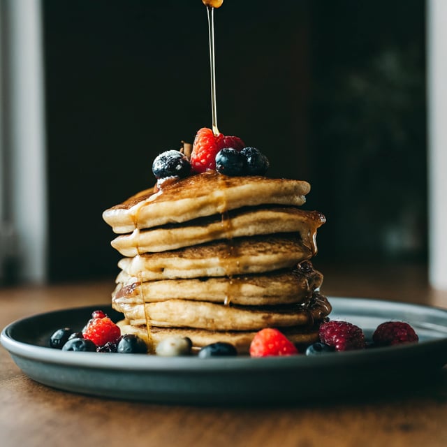 Fluffy Yogurt Pancakes (high protein, gluten free)