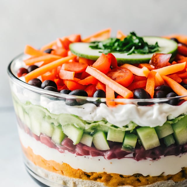Fresh & Healthy 7-Layer Dip