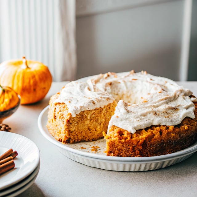 Gluten Free Pumpkin Angel Food Cake