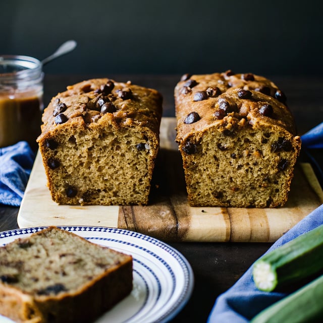 Grain Free Chocolate Chip Peanut Butter Zucchini Bread {2 different ways!}