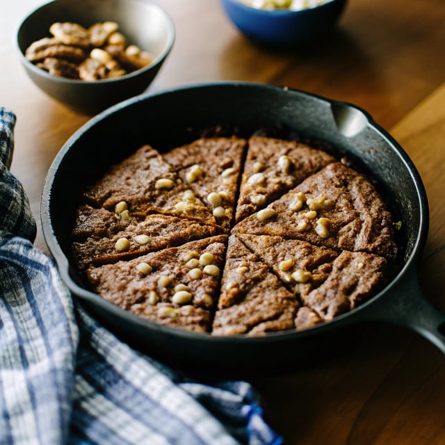 Grain Free Omega-3 Fudgy Walnut Brownie Skillet