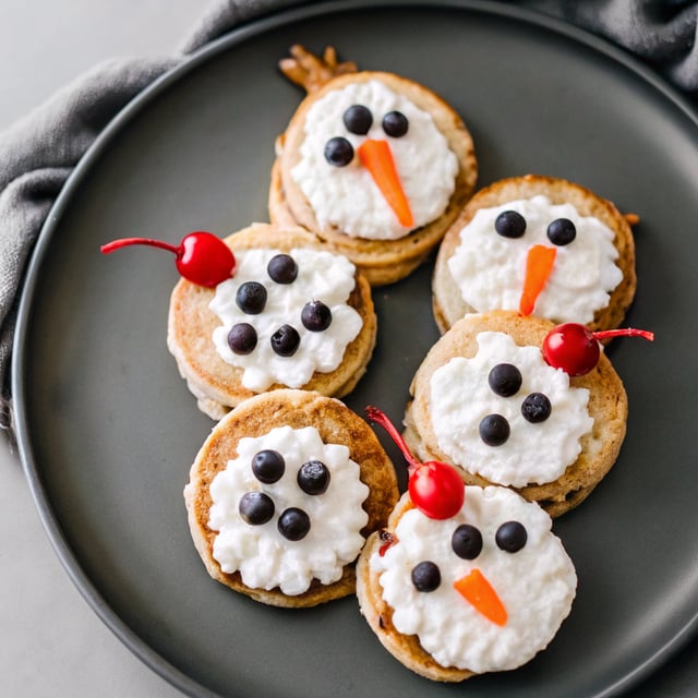Grain Free Snowman Pancakes