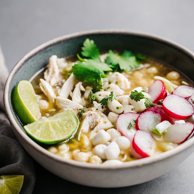 Green Chile Chicken Pozole