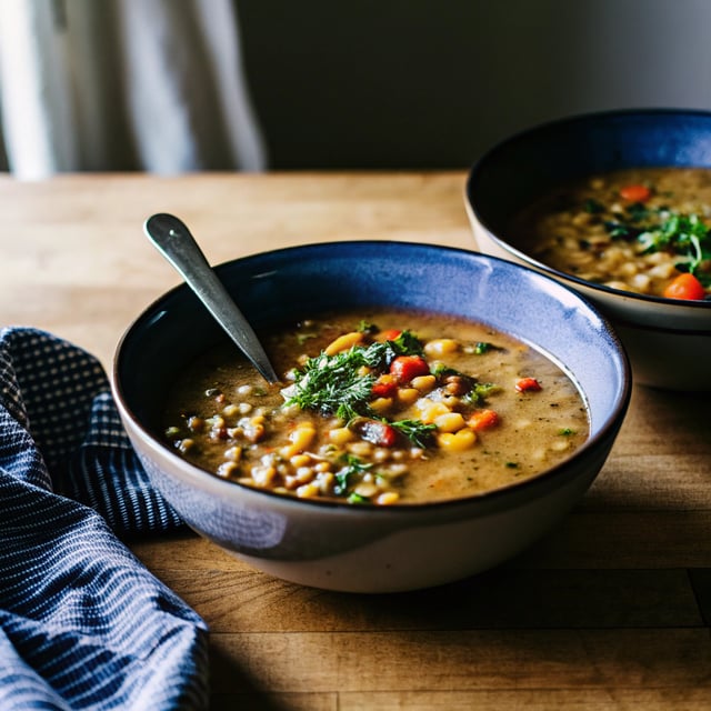 Healing Curry Butternut Squash Lentil Soup
