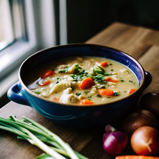 Healthy Chicken Pot Pie Soup