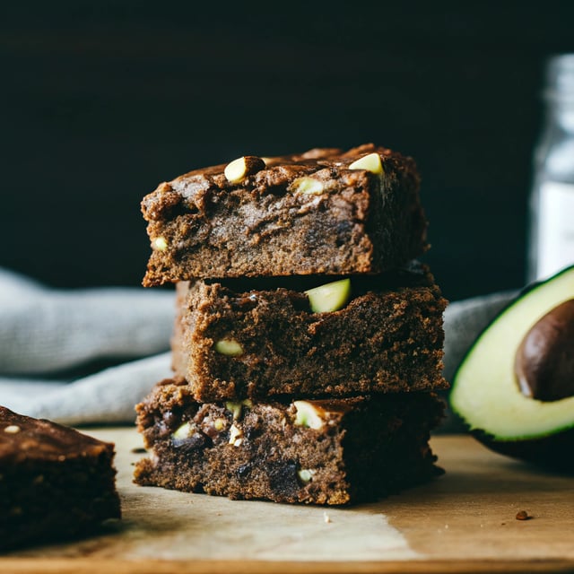 Healthy Flourless Black Bean Avocado Brownies {vegan and gluten free}