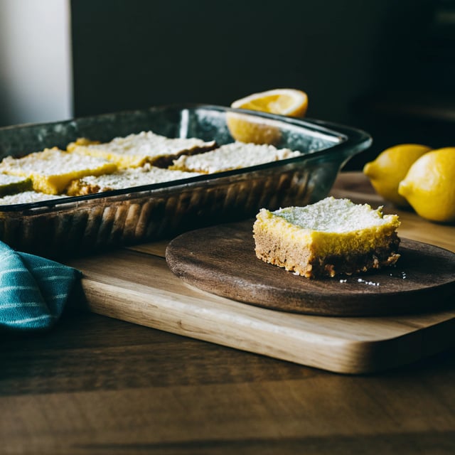 Healthy Lemon Bars (gluten free, dairy free & paleo!)
