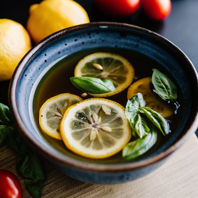 Healthy Lemon Basil Vinaigrette