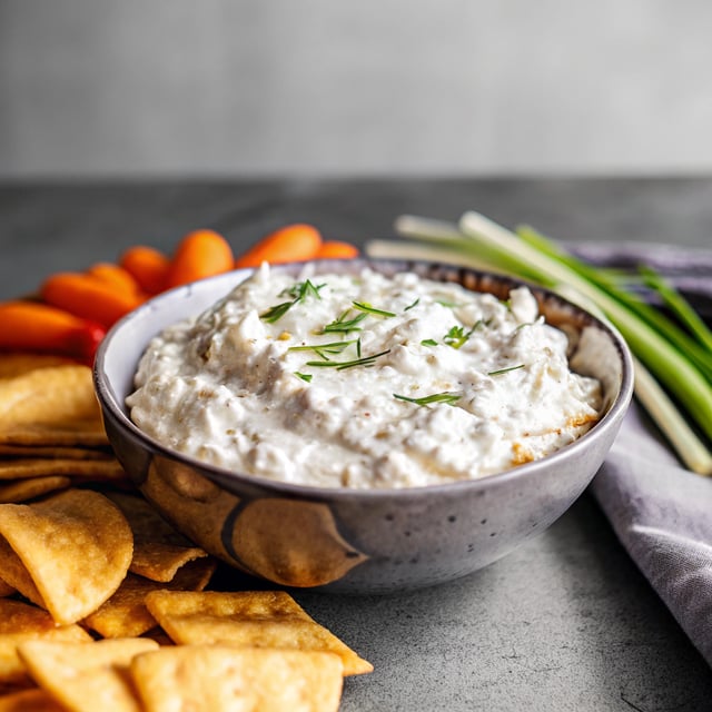 High Protein Sour Cream & Onion Dip