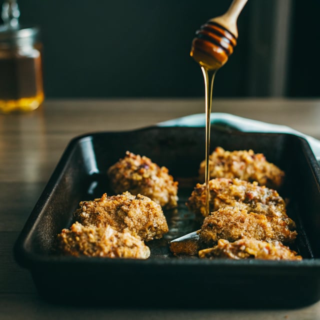 Hot Honey Bangin' Crunchy Cornflake Baked Chicken