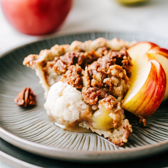 Lightened up Maple-Pecan Apple Crisp